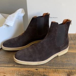 Common Projects Suede Chelsea Boot Washed Black 10